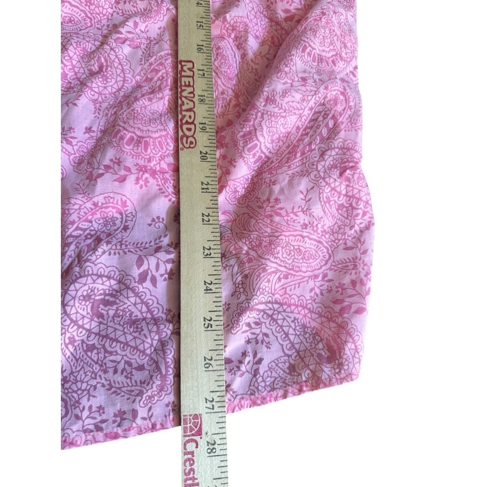 Cato Woman Pajama Set 26/28W Plus Size Pink Paisley Print Sleeveless Tank Pants - Picture 6 of 8